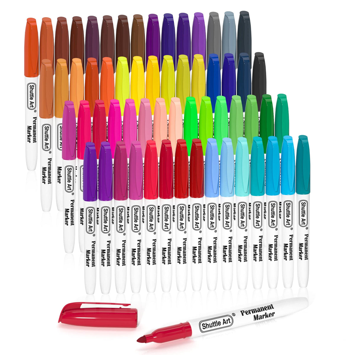 Dual Tip Brush Pens Art Markers, Shuttle Art 105 Colors Fine and
