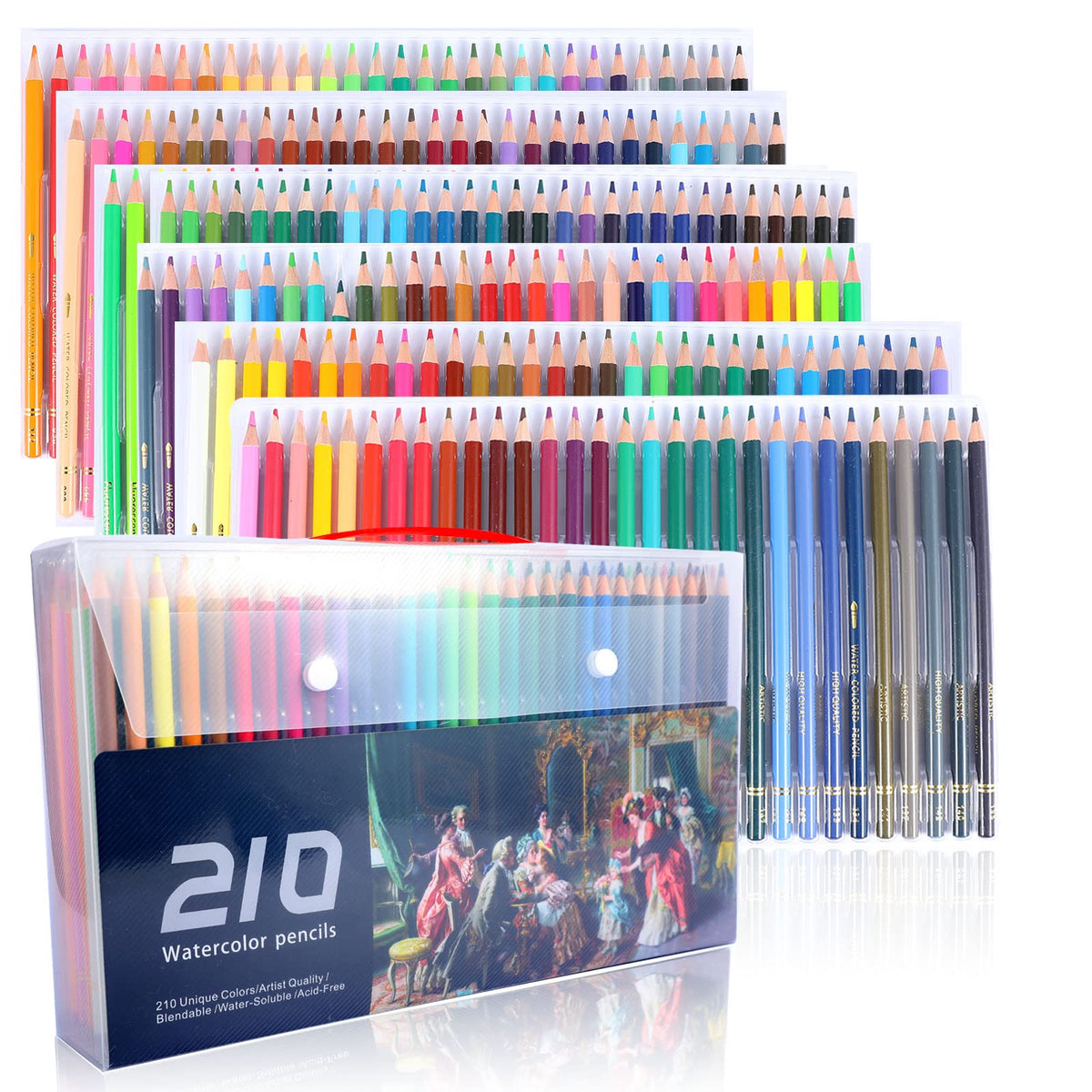 Watercolor Colored Pencils for Adult Coloring Professional 72 Bulk