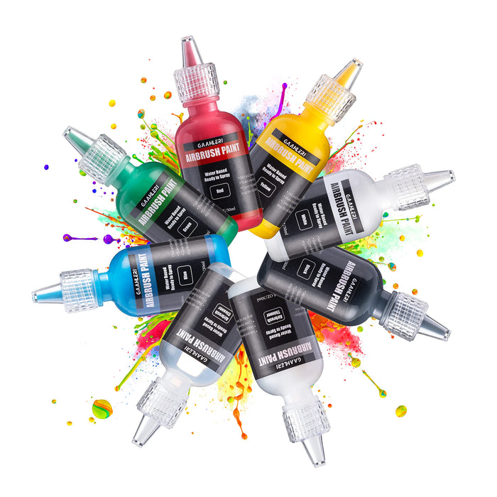Gaahleri Airbrush Paint, 6 Colors Airbrush Paint Set, Thinner & Cleane —  CHIMIYA