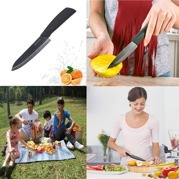 Ceramic Kitchen Knives Set Paring Fruit Knife Cooking Sharp Blade 3/4/5/6  Inch
