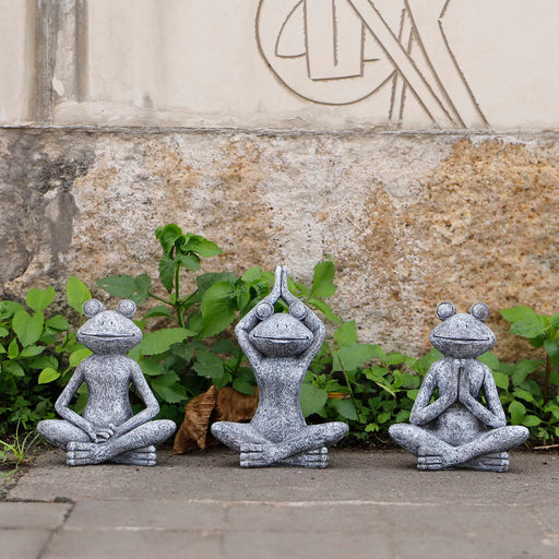 YKGOODNESS Meditating Yago Frog Table Desk Sculpture,Zen Buddha Frogs —  CHIMIYA