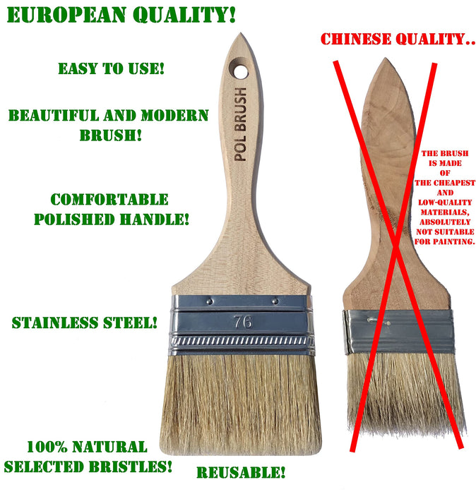 Radiator Brush, Paint Brush Pure Natural Bristle - China Brush, Paint Brush
