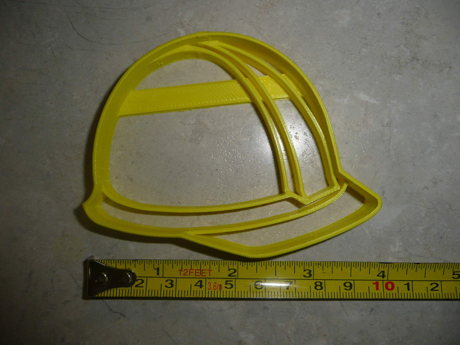 Construction hard hat detailed head protection safety gear special occasion cookie cutter baking tool 3d printed made in usa