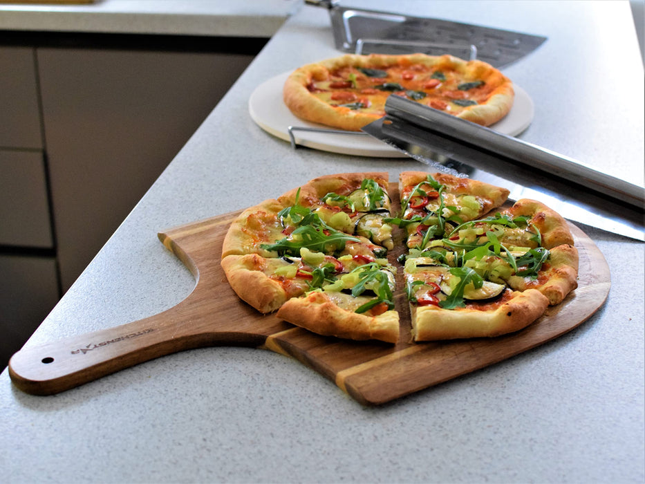 KitchenStar Pizza Cutter Rocker 12 inch - Stainless Steel Pizza Slicer