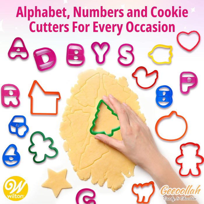 Wilton Cookie Cutters, Alphabet, Numbers, and Holiday Cookie Cutters, —  CHIMIYA