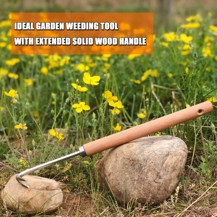 SHANFEEK Weed Puller with V-Shape Hook Gardening Hand Tools 16-Inch We —  CHIMIYA