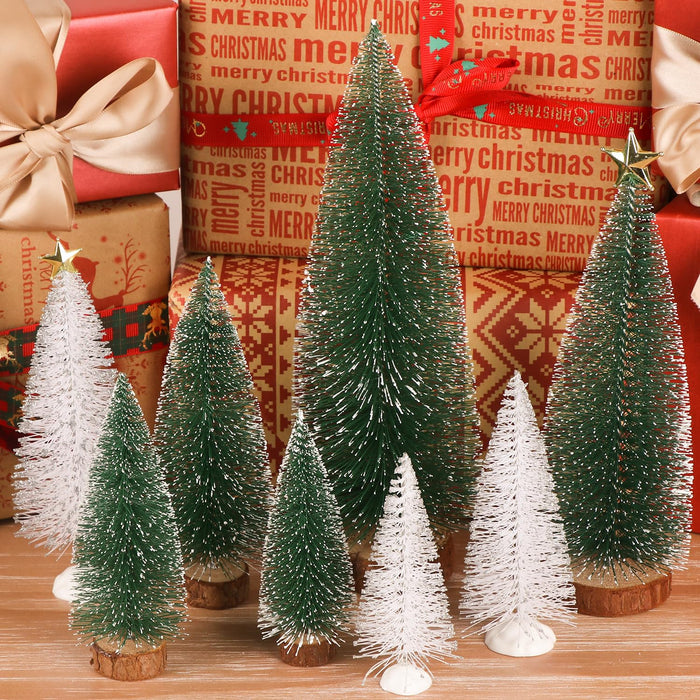 Bottle Brush Christmas Trees 5Sizes Mini Christmas Trees Small Christm —  CHIMIYA