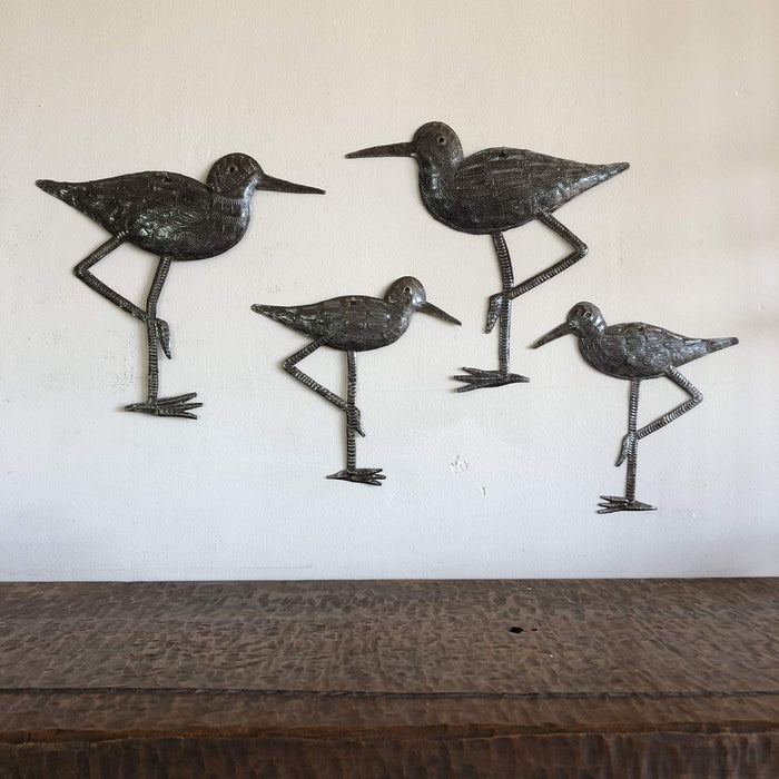Sandpiper Coastal Birds, Nautical Ornamental Sea Bird, Decorative Home Art, Nature Inspired Wall Hanging, Figurine, Handmade