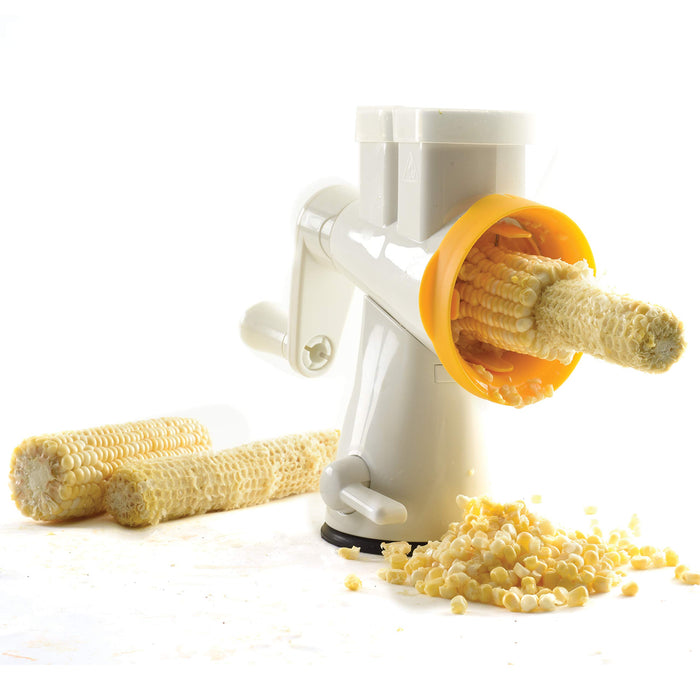 Norpro Double Barrel Grater/Slicer with Corn Cutter, White