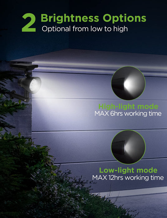 InnoGear Solar Lights, 2-in-1 Waterproof LED Solar Spotlights Adjust —  CHIMIYA