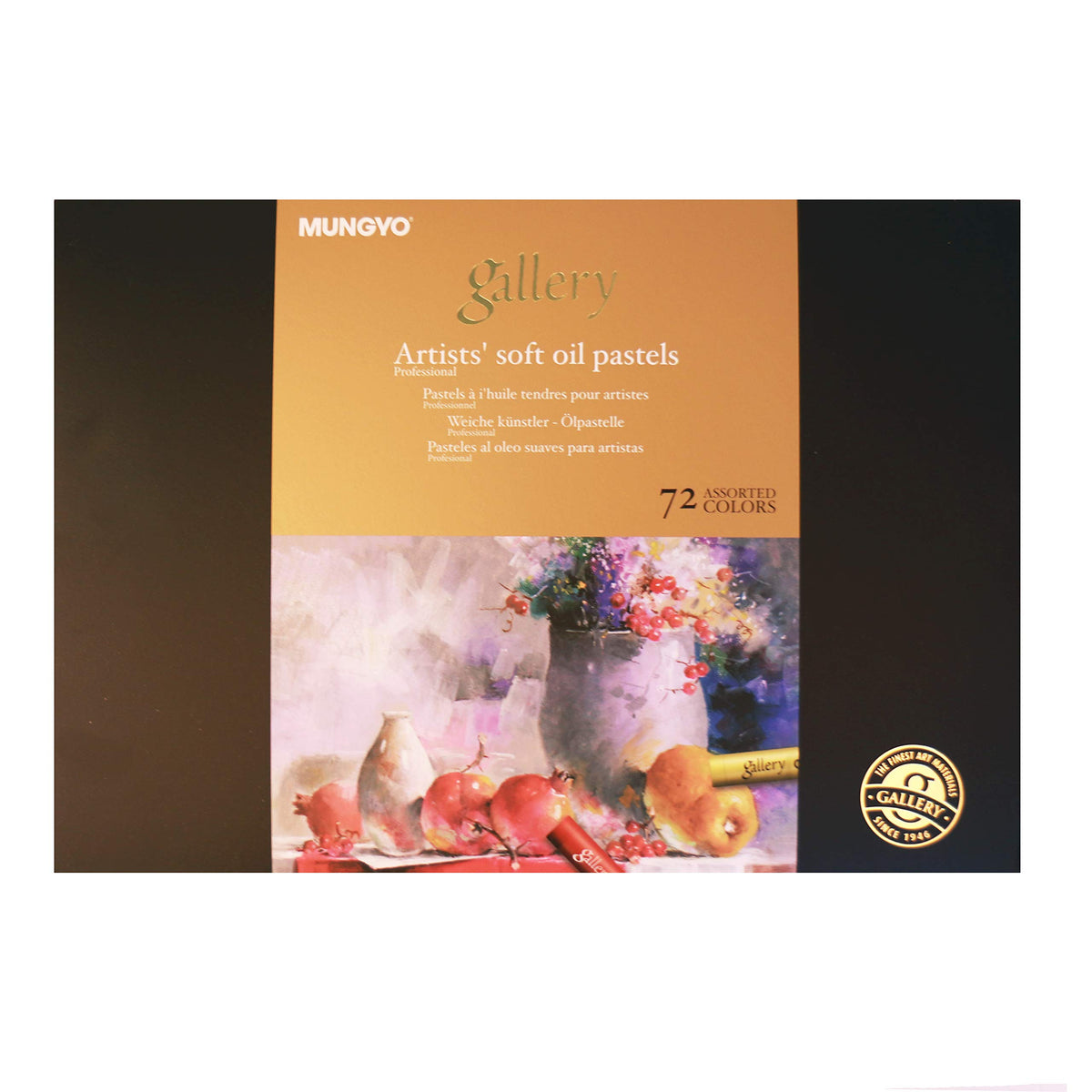 Mungyo Gallery Artists' Soft Pastel Squares Cardboard Box Set of 48 - Assorted Colors