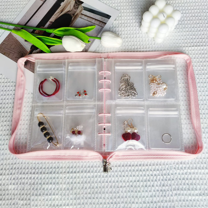 Transparent Jewelry Storage Bag Portable Travel Jewelry Organizer Storage  Book