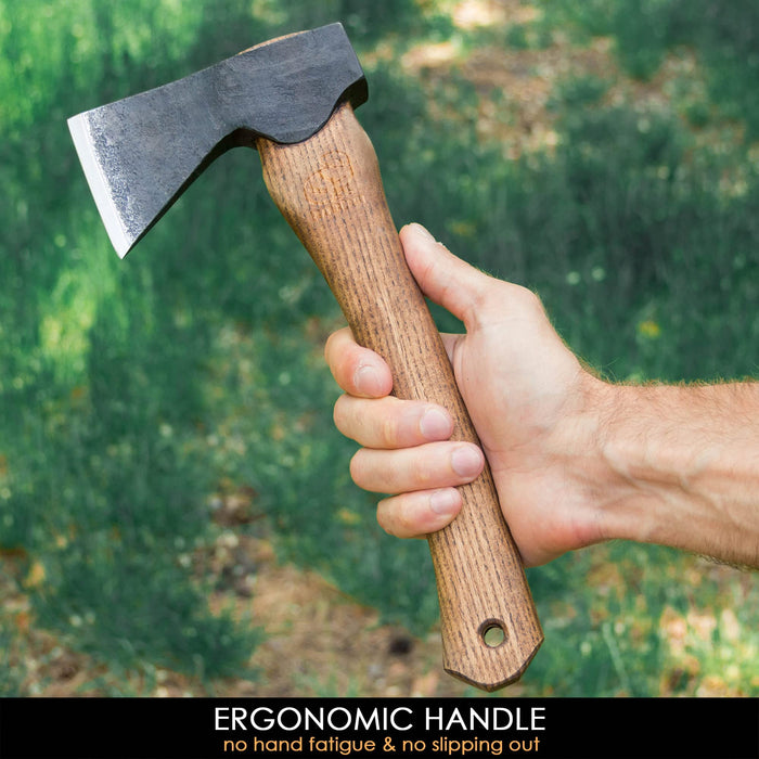 BeaverCraft Carving Axe Hand Forged Hatchet with Sheath - Small Axe Ha —  CHIMIYA