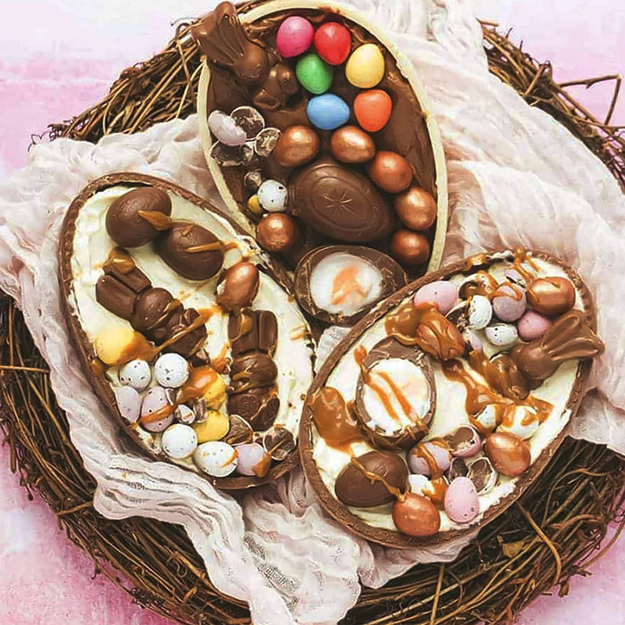 Egg Cake Pans, Easter Silicone Egg Chocolate Mold 2 Pack Large Breakab —  CHIMIYA
