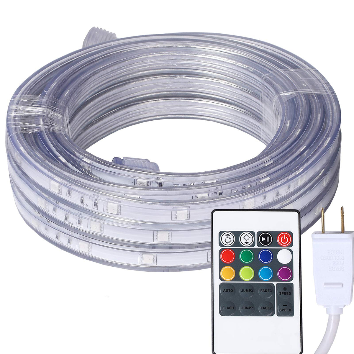 Areful 33ft LED Rope Lights, Color Changing Strip Lights with