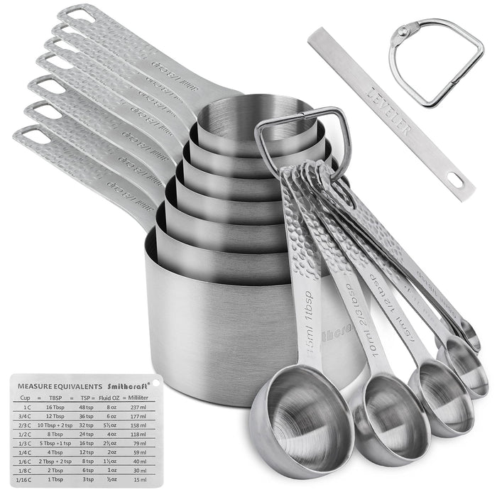 Smithcraft Measuring Cups and Spoons Set, 18 Piece Measuring Cup