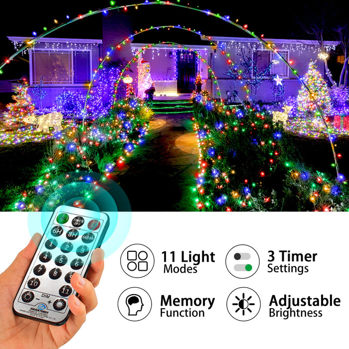 Heceltt Outdoor Christmas Lights, 394ft 1000 LED Color Changing