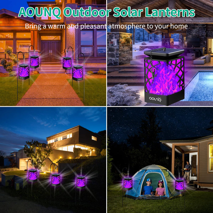 99 LEDs Solar Lantern Outdoor Hanging Solar Lights, AOUNQ 2 Efficient —  CHIMIYA