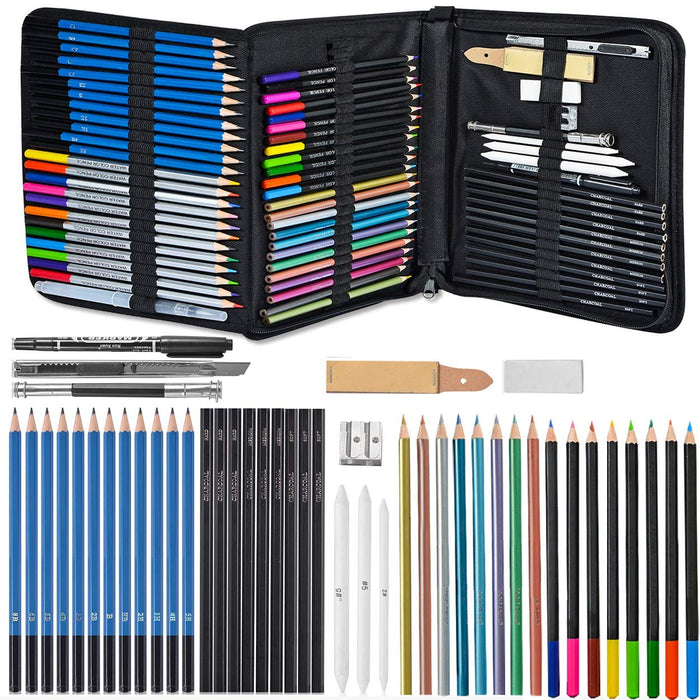  Art Supplies, Sketching & Drawing Pencils Art Kit with