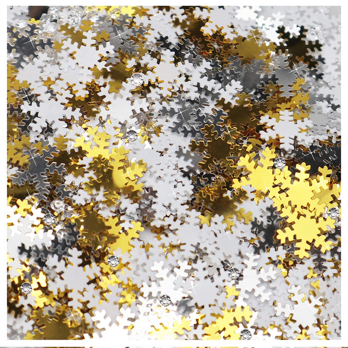 Leesgel 3 Colors Confetti for Packaging, Christmas Snowflake Confetti —  CHIMIYA