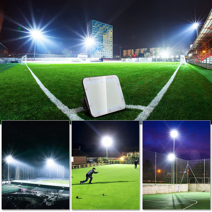 SERWING Led Flood Light 240W Outdoor Lights, Super Bright 36,000LM with 5000K Daylight, IP66 Waterproof LED Flood Lights Outdoor for Garden, Yard, Playground, Basketball Court(1 Pack)