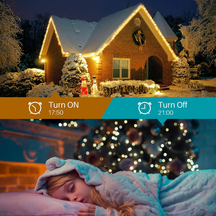 Quanquer Smart Christmas Lights Outdoor, 196FT 600 RGB LEDs Smart