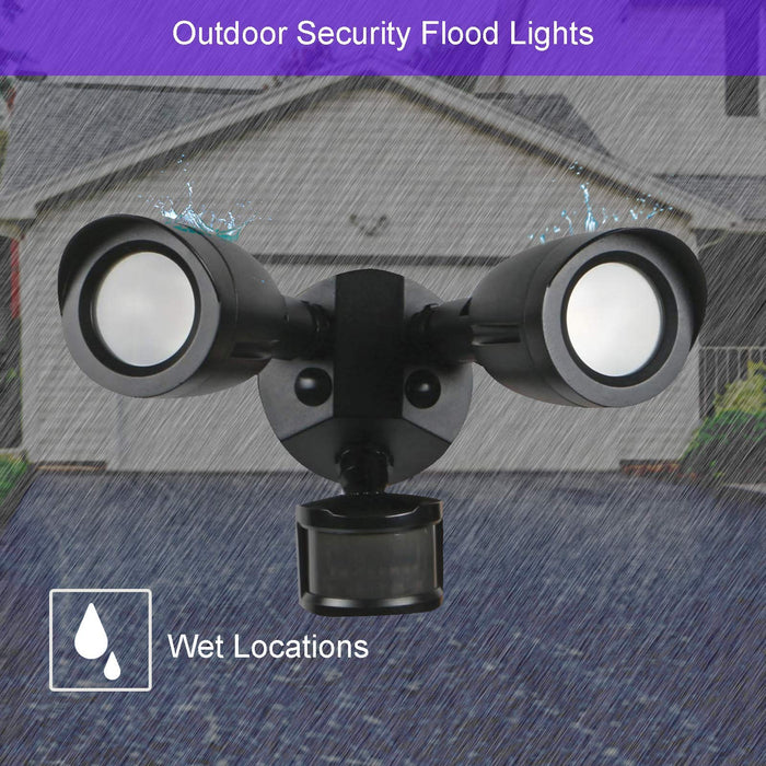 Ciata Lighting Flood Lights Outdoor Motion Sensor, 20-Watt LED Bullet —  CHIMIYA