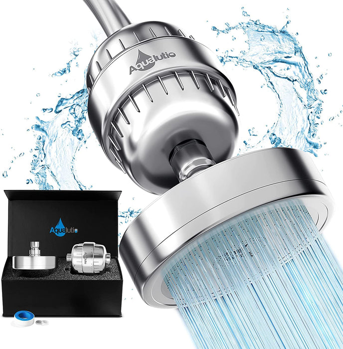 AquaHomeGroup Luxury Filtered Shower Head Set 20+3 Stage Shower Filter for  Hard Water Removes Chlorine and Harmful Substances - Showerhead Filter High