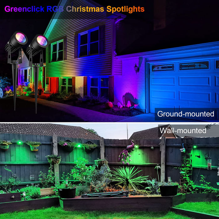 GreenClick RGB LED Landscape Lighting Low Voltage 6-in-1 with