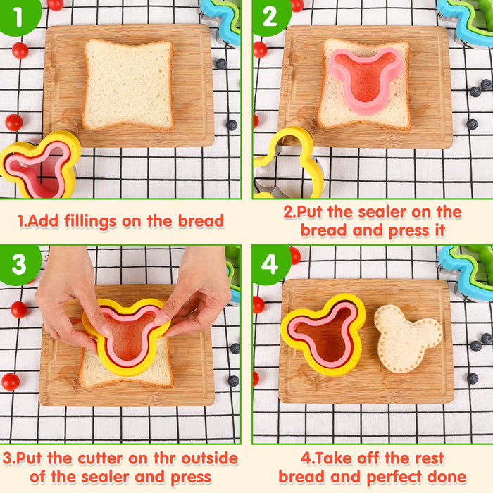Uncrustables Sandwich Cutter and Sealer - Crustless Bread Sandwich Cutter  for Ki