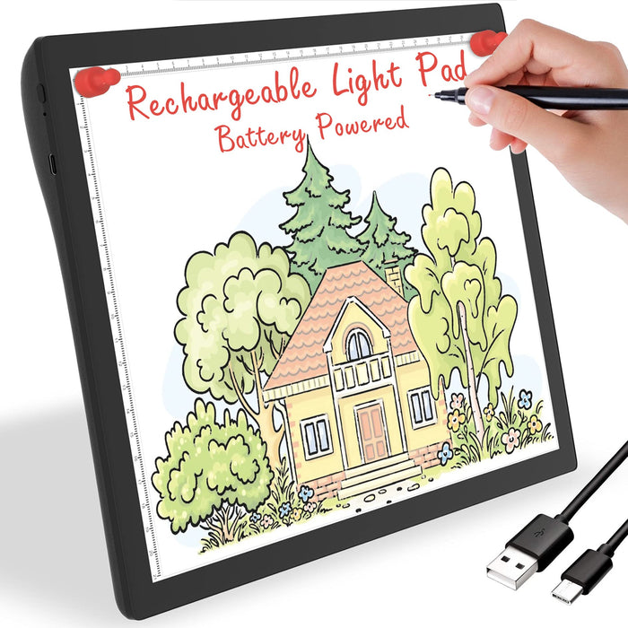 Rechargeable Light Box for Tracing Board Portable Cordless Light Pad D —  CHIMIYA