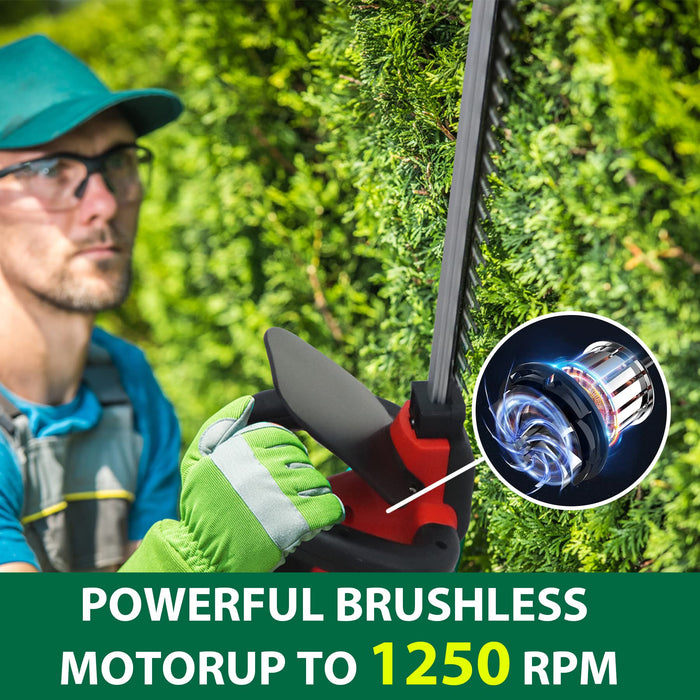 21V Weed Wacker Battery Powered, T TOVIA Cordless String Trimmer