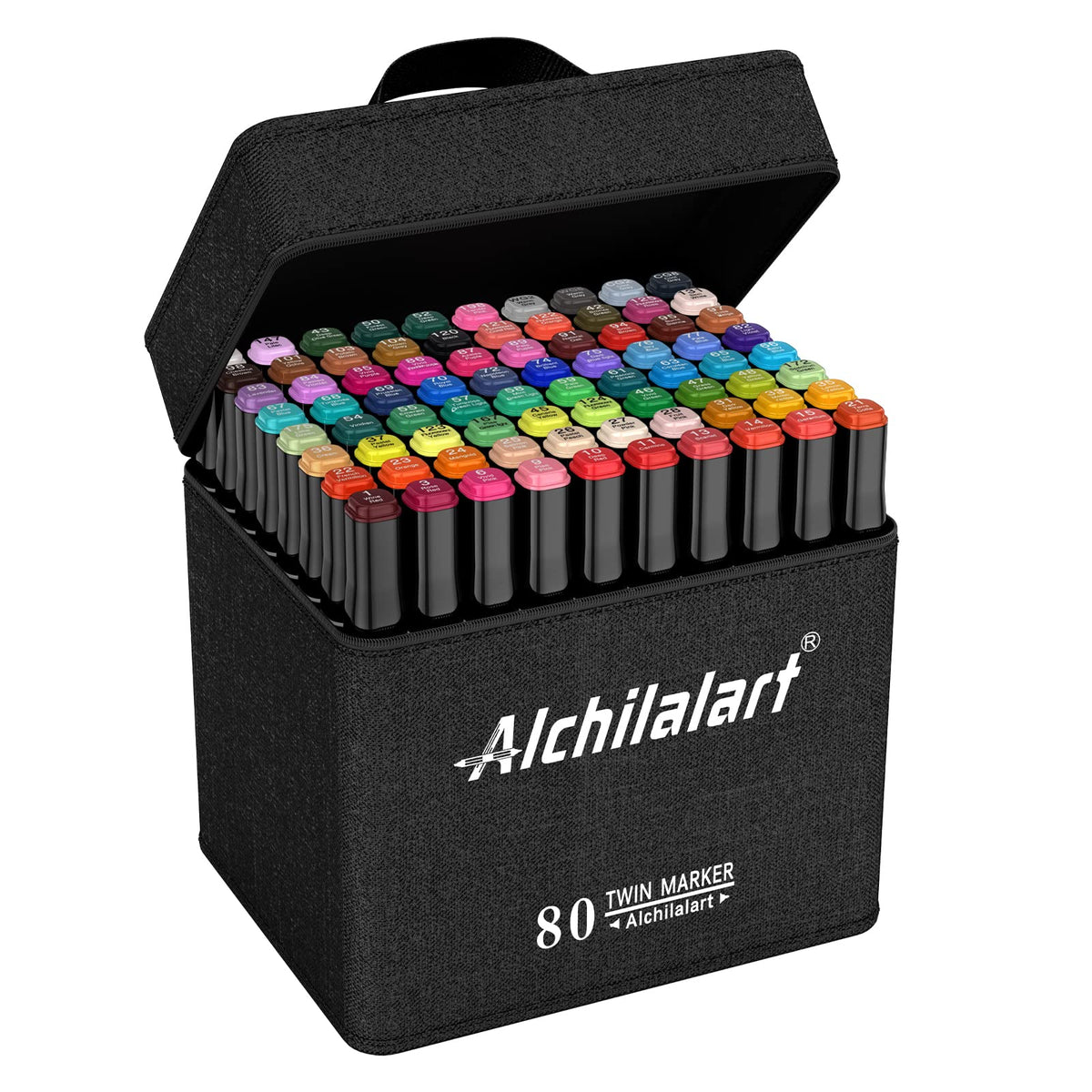 108 Pack Art Markers, 107 Coloring Markers and 1 Blender, Alcohol