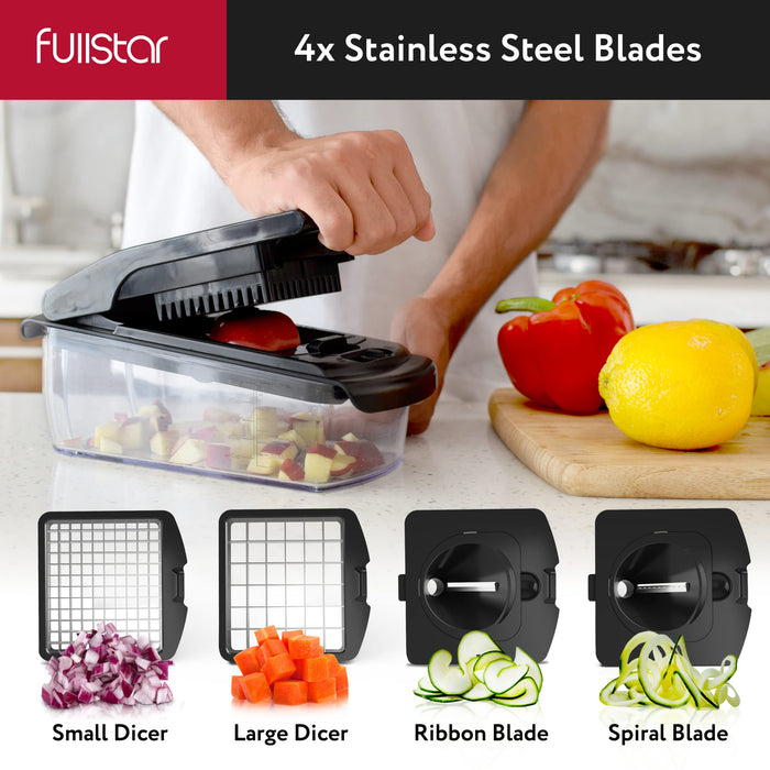 Fullstar 7-in-1 Stainless Steel Mandoline Slicer for Kitchen, Vegetabl —  CHIMIYA