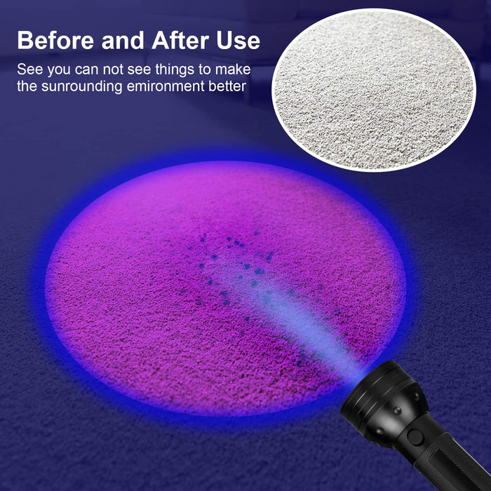 Waklyte Black Light Mini UV Flashlight 21 LED 395 NM Ultraviolet Blacklight Detector for Dog Urine Pet Stains and Bed Bug (Battery Included)