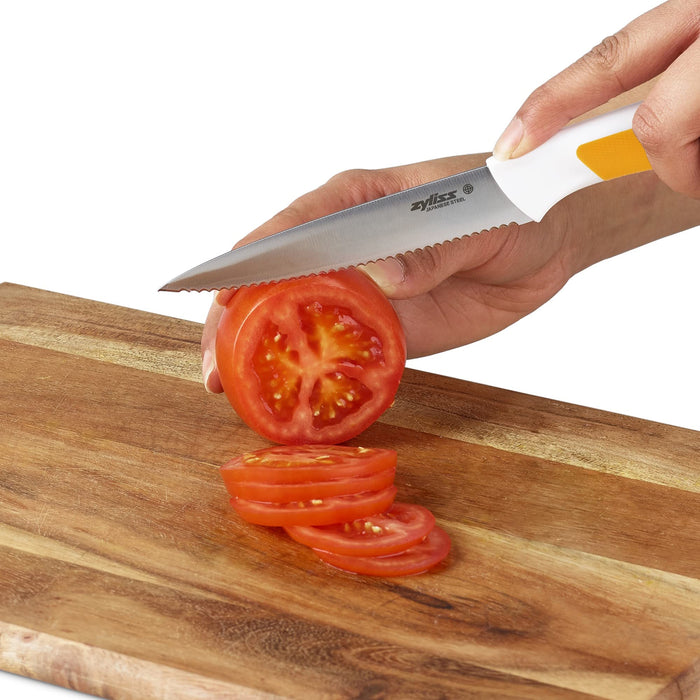 Zyliss Comfort Cutting Board and 3 Piece Knife Set