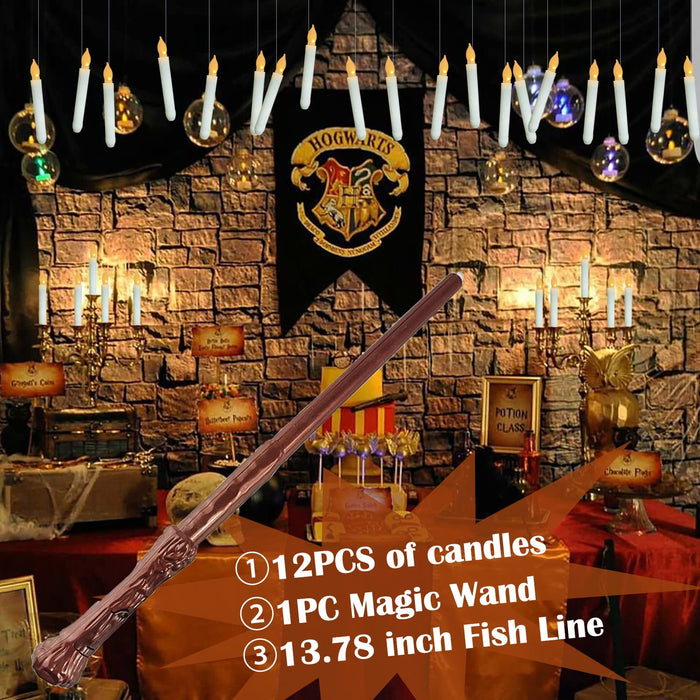 Led Floating Flameless Candles Lights with Magic Wand Remote Control f —  CHIMIYA