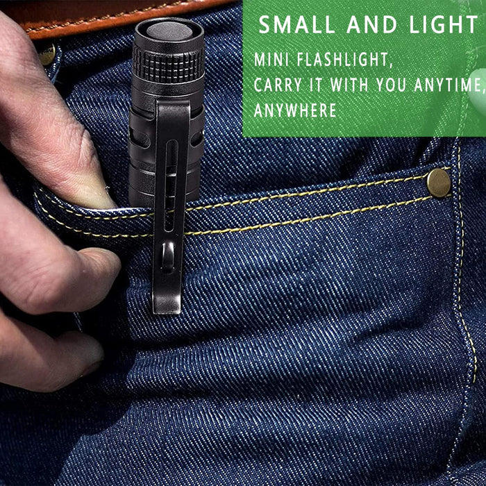 Super Small Mini LED Flashlight Battery-Powered Handheld Pen Light Tactical  Pocket Torch with High Lumens for Camping, Outdoor, Emergency, Everyday  Flashlights 