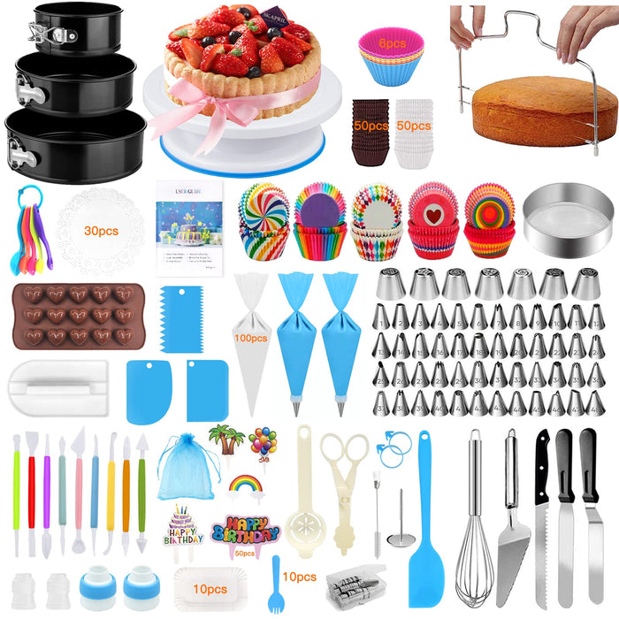 Cake Decorating Supplies, 507 PCS Cake Decorating Kit 3 Packs Springfo —  CHIMIYA