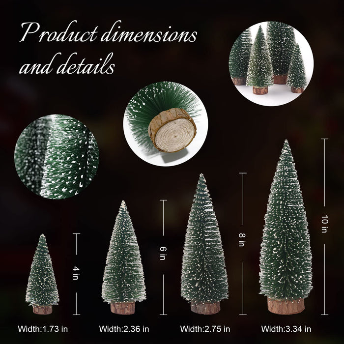Bottle Brush Christmas Trees 5Sizes Mini Christmas Trees Small Christm —  CHIMIYA