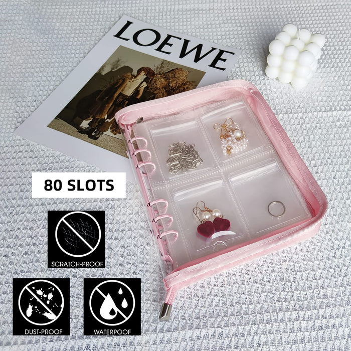 Nelonis Transparent Jewelry Storage Book Jewelry Plastic Zipper Bag Tr —  CHIMIYA