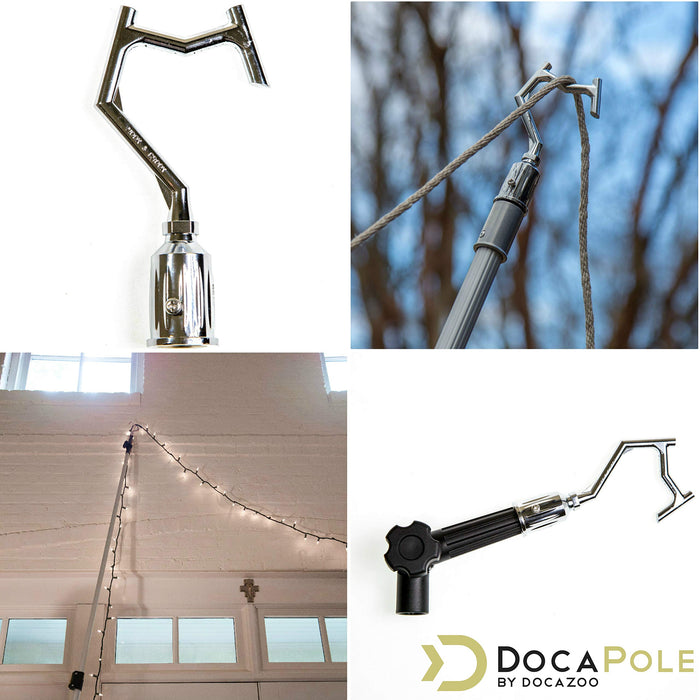 DocaPole 5-12 Foot (20 ft Reach) Hook with Telescopic Extension Pole f —  CHIMIYA