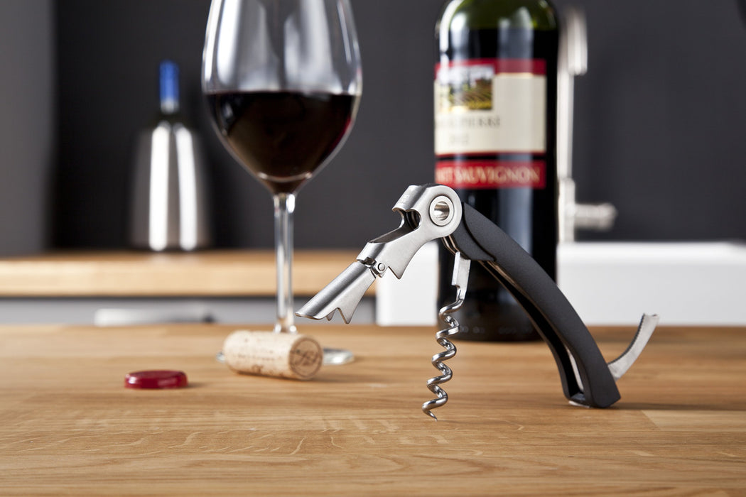 Vacu Vin Waiter's Foil Cutter and Bottle Opener-Black Corkscrew, 1 Count