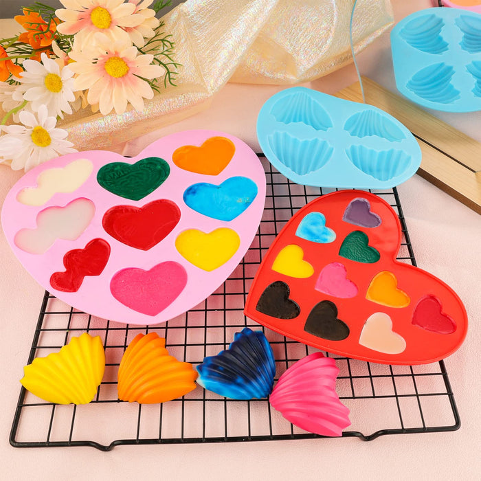 1pc Heart Silicone Molds for Baking - Chocolate Molds Silicone Cake Pop  Molds for Baking Non Stick Heart Shaped Cake Pan Mousse Mold, Brownie,  Cheesecake Mold, Jelly, Ice Cream Heart Shaped Cake