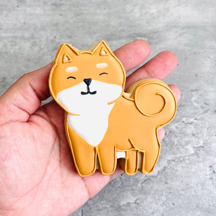 Husky Malamute Shiba Inu Fluffy Dog Cookie Cutter, 3.5" made in USA by Ann Clark Cookie Cutters