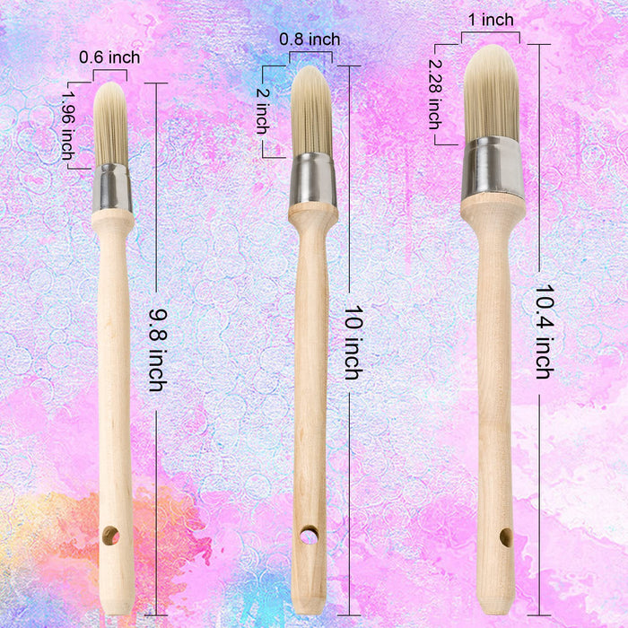 Paint Brushes for Walls-4 Pack，Small Paint Brush，Brushes for Painting，for  Wall, Furniture, Trim