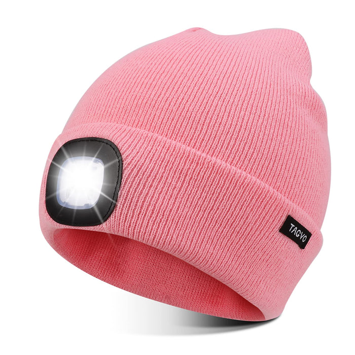 TAGVO Unisex Beanie Hat with Light, USB Rechargeable LED Beanie Cap, H —  CHIMIYA