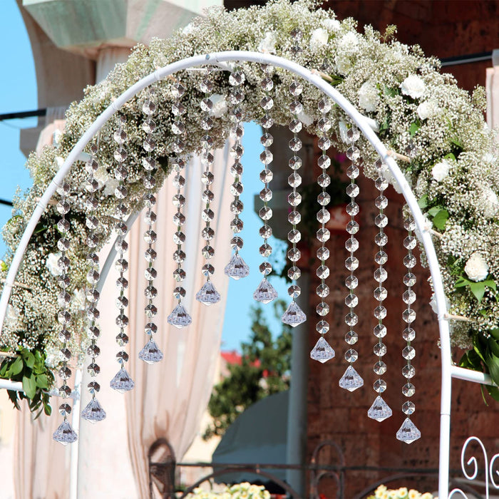 Clear Acrylic Crystal Garland Strands, Hanging Chandelier Bead Chain,hanging  Ornament String Decorations For Manzanita
