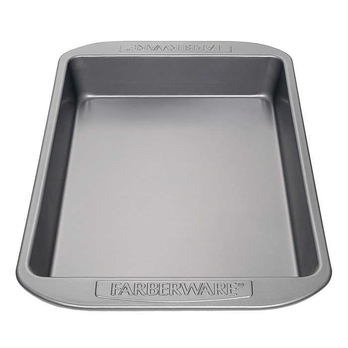 Farberware - 21745 Farberware High Performance Nonstick Griddle Pan/Flat Grill, 11 Inch, Black & Nonstick Bakeware Baking Pan / Nonstick Cake Pan, Rectangle - 9 Inch x 13 Inch, Gray