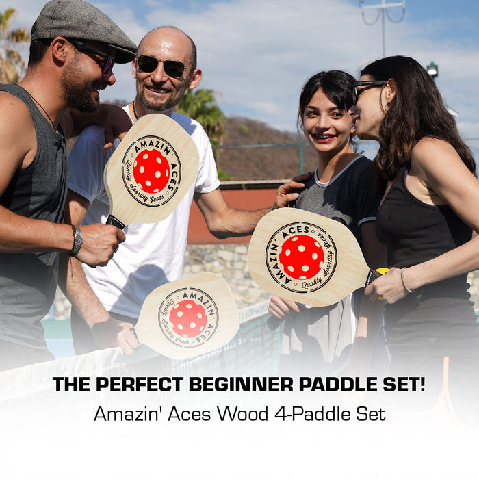 Amazin' Aces Pickleball Paddles - Pickleball Set - USAPA-Approved Pickleball Rackets for All Levels and Ages